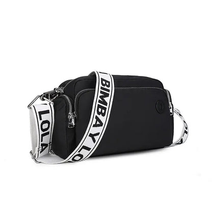 nylon crossbody bag - lifestyle shot - casual daily wear
