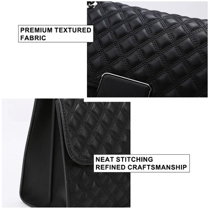 Chain strap with leather shoulder pad