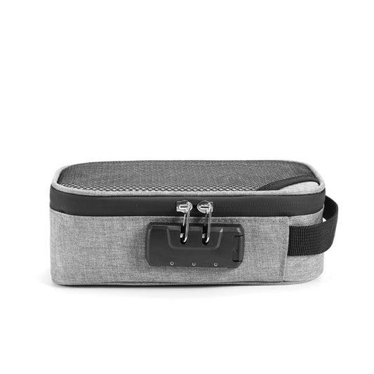 Smell Proof Carbon Stash Case waterproof odor control Oxford material-grey