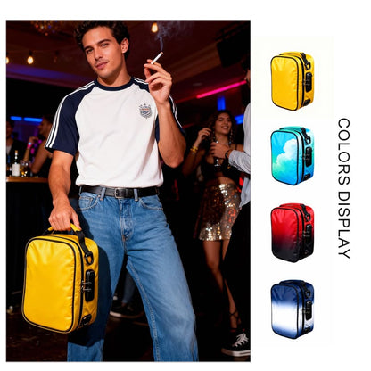 Smell proof bags worn crossbody for daily carry