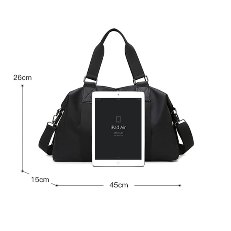 Customizable oxford material travel bag featuring sturdy construction, ideal for private label manufacturing.