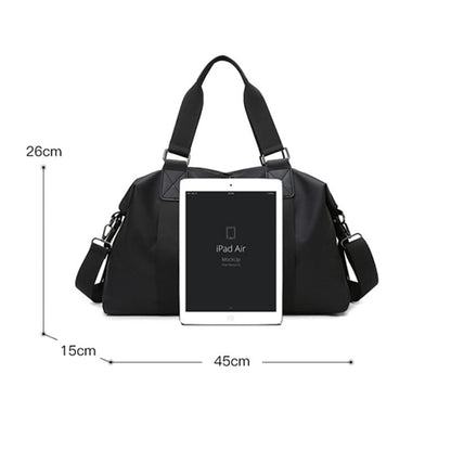 Customizable oxford material travel bag featuring sturdy construction, ideal for private label manufacturing.