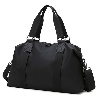 Durable black oxford fabric bag with reinforced stitching and adjustable shoulder strap, available for OEM and ODM customization.