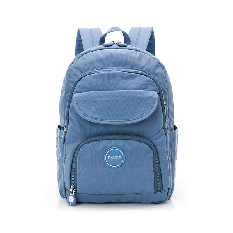 Durable nylon backpack with hidden anti-theft pocket and multi-compartment design, available for OEM and ODM customization.
