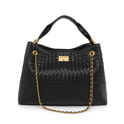 Vintage Suede Large Capacity Shoulder Handbag in matte finish front view - B Style.