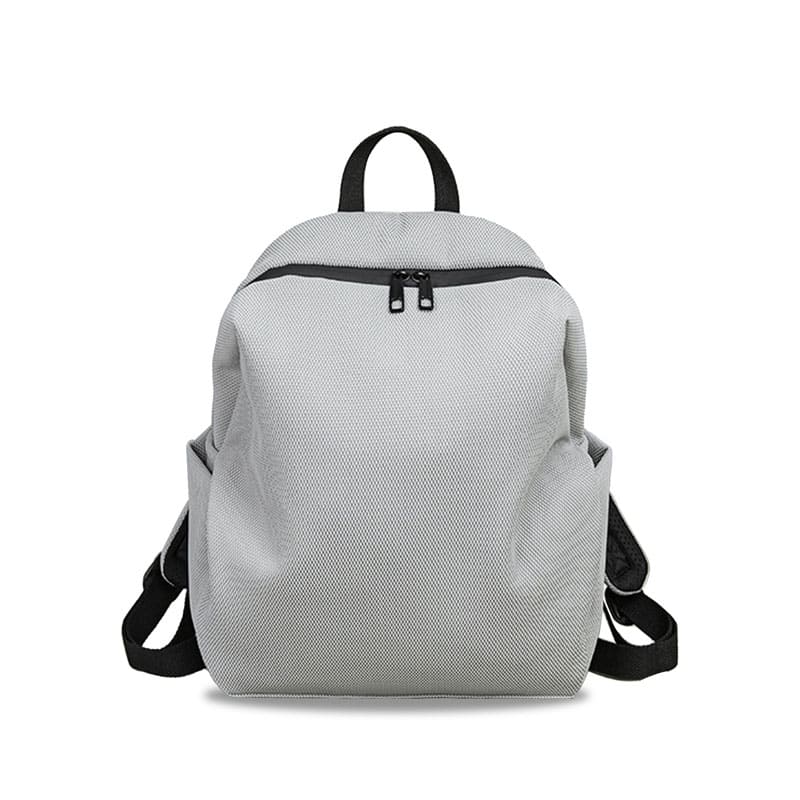 Women Nylon Backpack for Daily Use-Grey