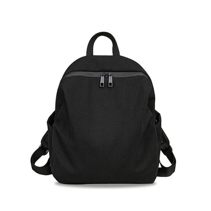 Women Nylon Backpack for Daily Use-Black