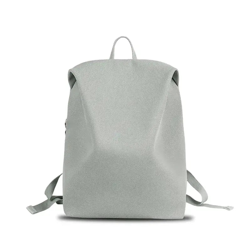 Women nylon backpack soft lightweight for commuting Grey