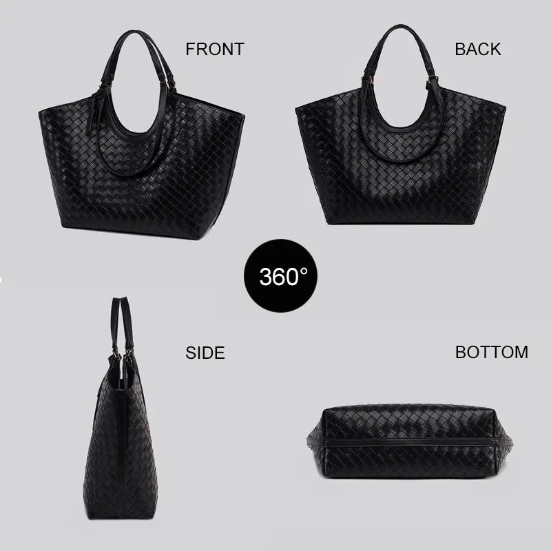 Woven tote bag product detail