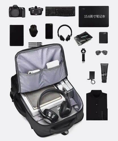 Range Bags Laptop Backpack Top View - Main Compartment with Quality Zipper and Grab Handle
