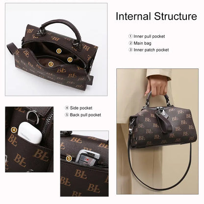 women's barrel handbag wholesale internal structure multiple pockets