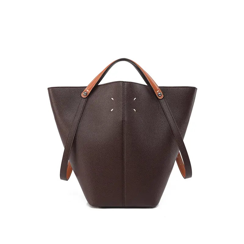 Vintage Large Capacity Commuter Bucket Bag  view 5