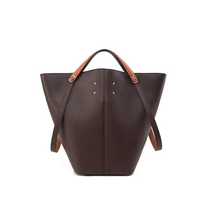 Vintage Large Capacity Commuter Bucket Bag  view 5