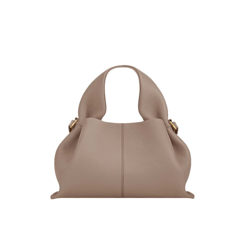 Light gray hobo bag large size versatile neutral