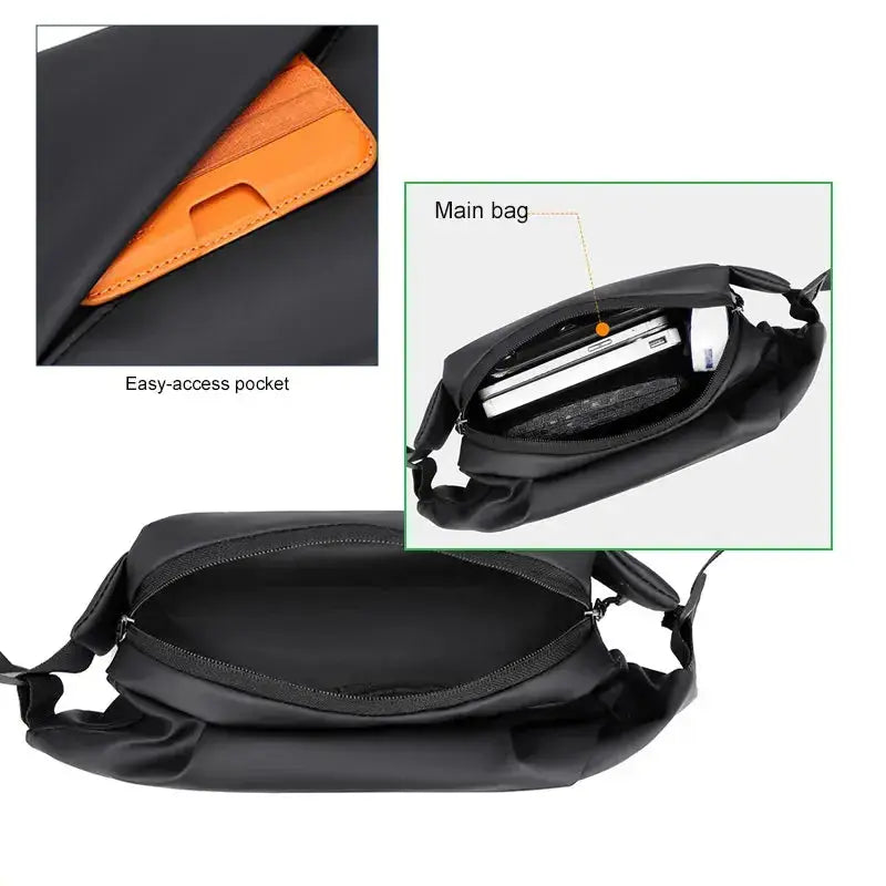Range Bags Ultra-Slim Chest Bag Back View - Lightweight Adjustable Strap