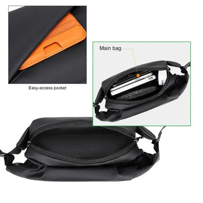 Range Bags Ultra-Slim Chest Bag Back View - Lightweight Adjustable Strap