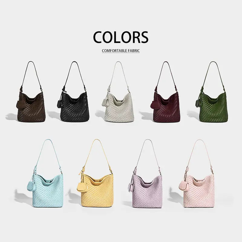 Woven Tote Bag color overview with nine color options