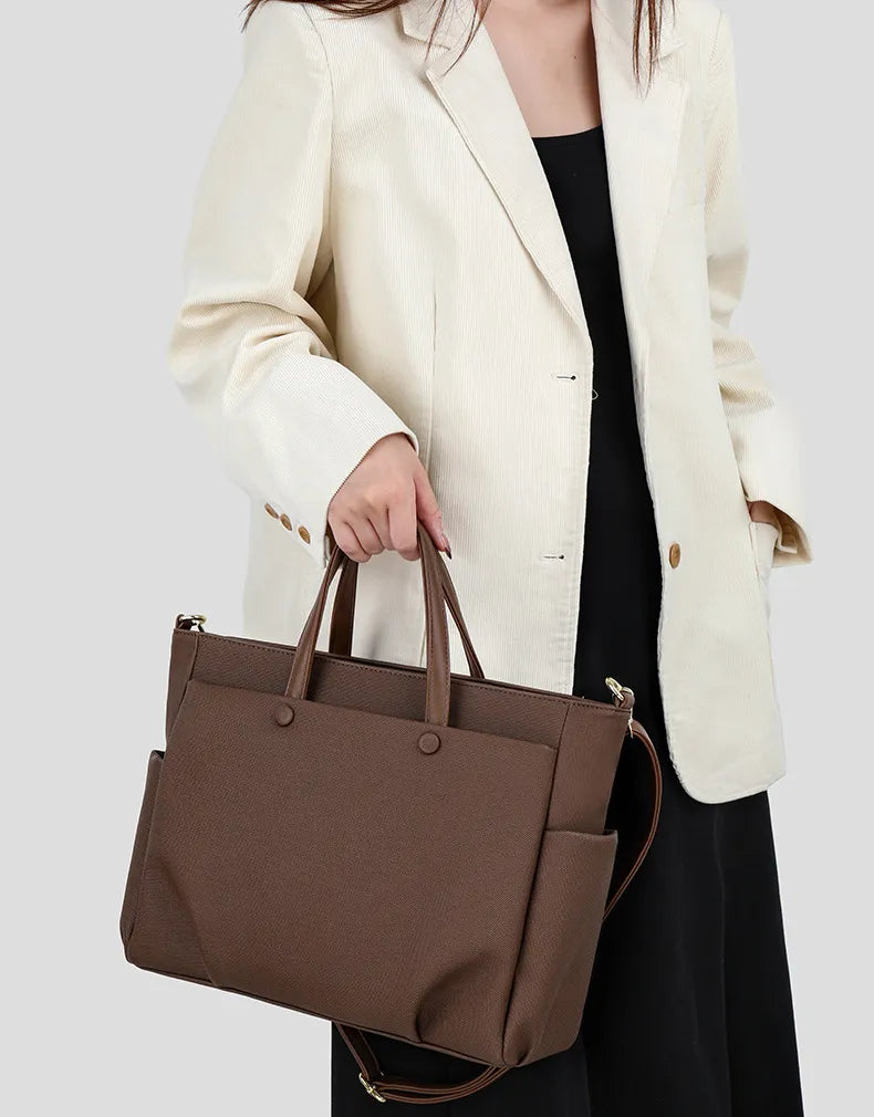 Business Laptop Tote Bag Side Profile - Spacious 11L Capacity