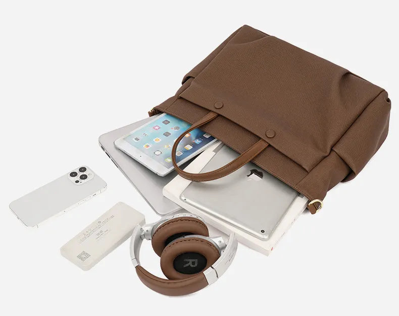 Professional Woman Carrying Tote Bag - Office Commute Lifestyle