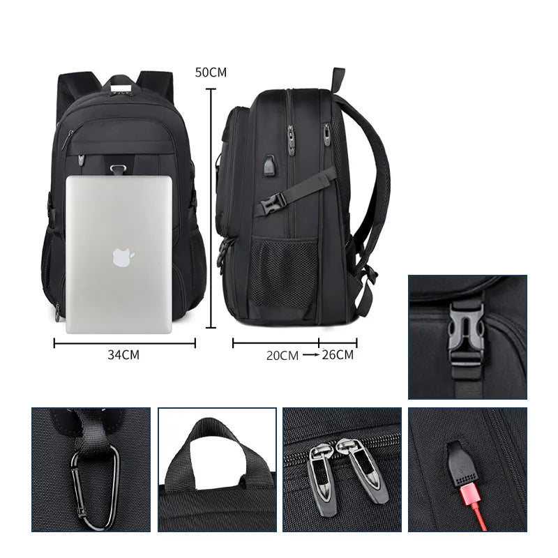 Range Bags Sports Backpack Interior - Multiple Compartments for Laptop Clothes and Sports Gear