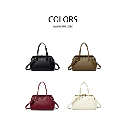 PU leather doctor bag gold lobster clasp and strap buckle detail