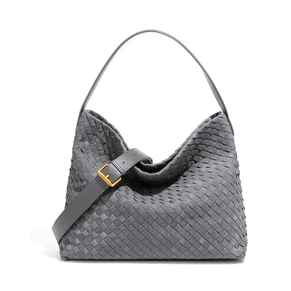 Woven Hobo Shoulder Tote Bag - Lifestyle Shot - Brand Street Retro