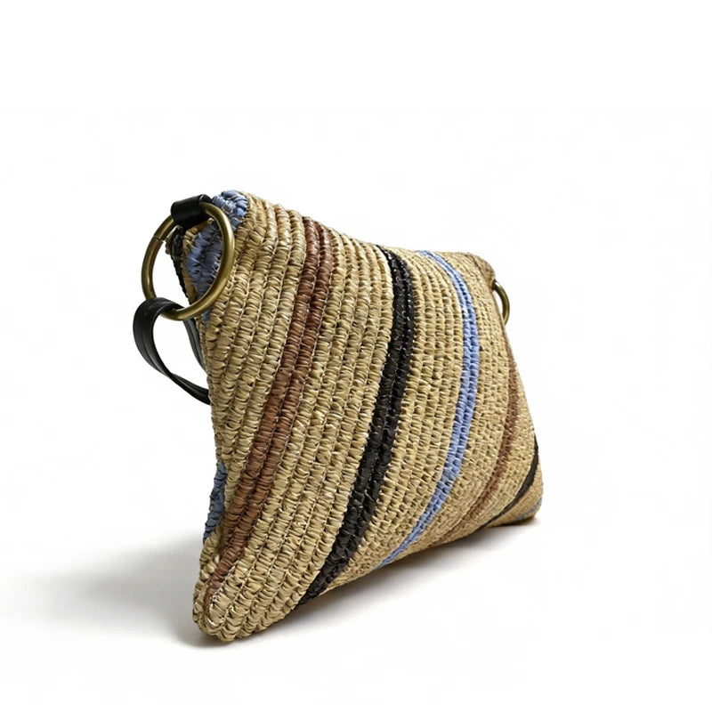 Raffia Straw Tote Bag Beige Front View 2026 Fashion