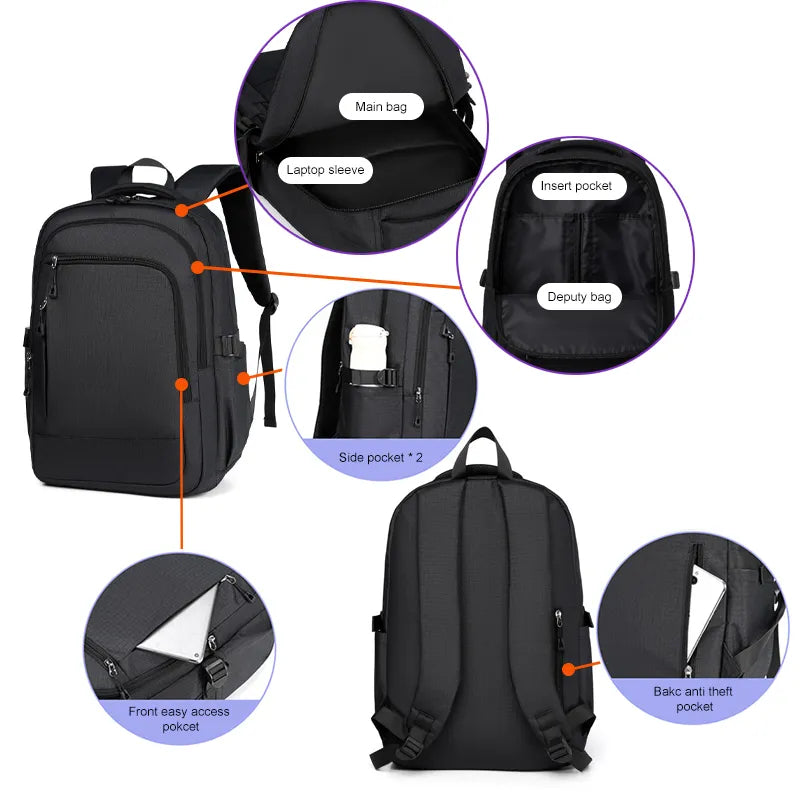 Range Bags Travel Backpack Laptop Compartment - Padded Protection for 15-inch Devices