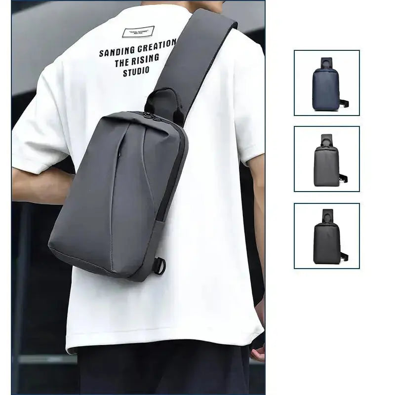 Range Bags PVC Chest Bag Back View - Adjustable Strap for Outdoor Activities