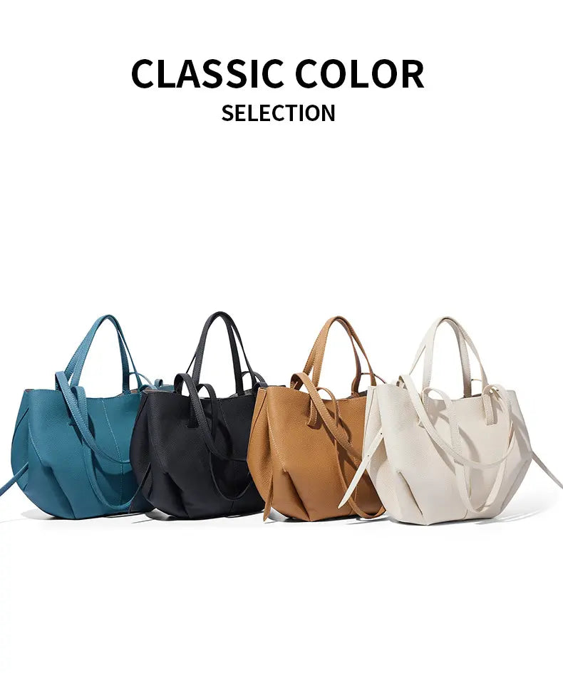 Biscuit color Polene Cyme inspired bag shoulder carrying lifestyle