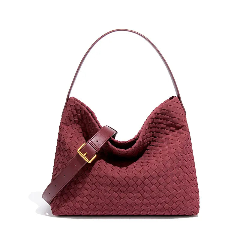Woven Hobo Shoulder Tote Bag - Strap Detail - Adjustable Buckle