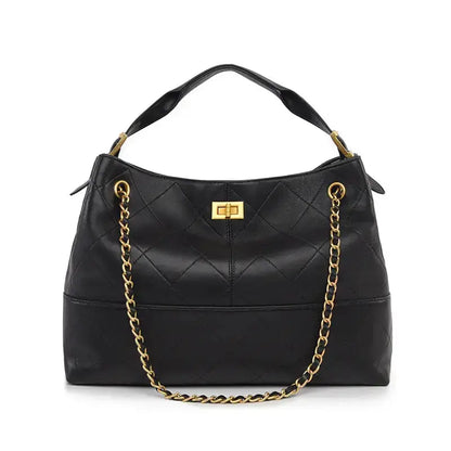Vintage Suede Large Capacity Shoulder Handbag in matte finish front view - A Style.