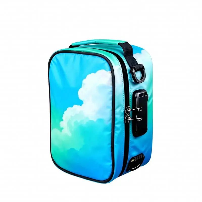 Smell proof sling stash bag waterproof nylon daily use-sky