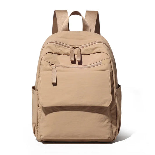 Range Bags Women Nylon Backpack Side Profile - Slim 15cm Depth Compact Design for Daily Use