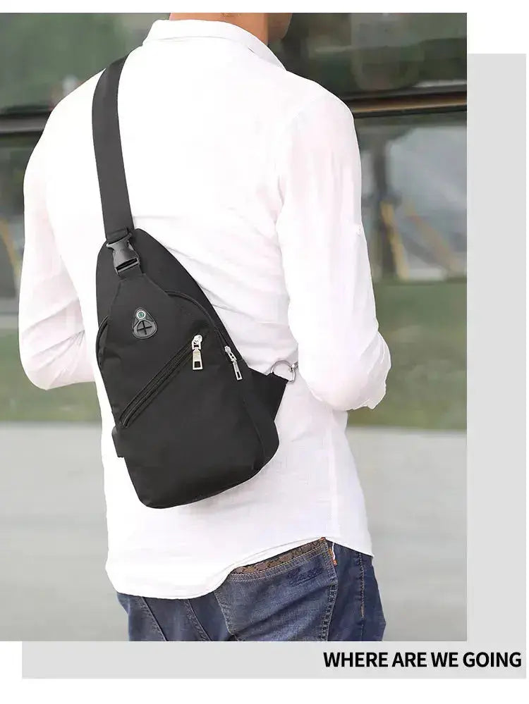 Range Bags Oxford Sling Bag Pocket Detail - Front Pocket for Quick Access