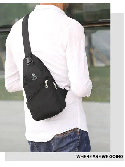 Range Bags Oxford Sling Bag Pocket Detail - Front Pocket for Quick Access
