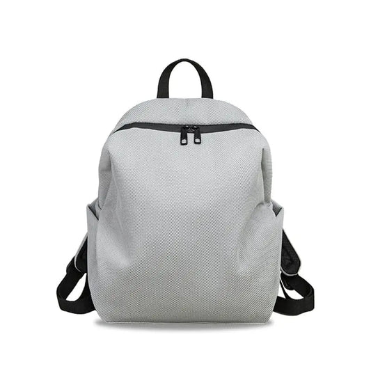 Women Nylon Backpack for Daily Use-Grey