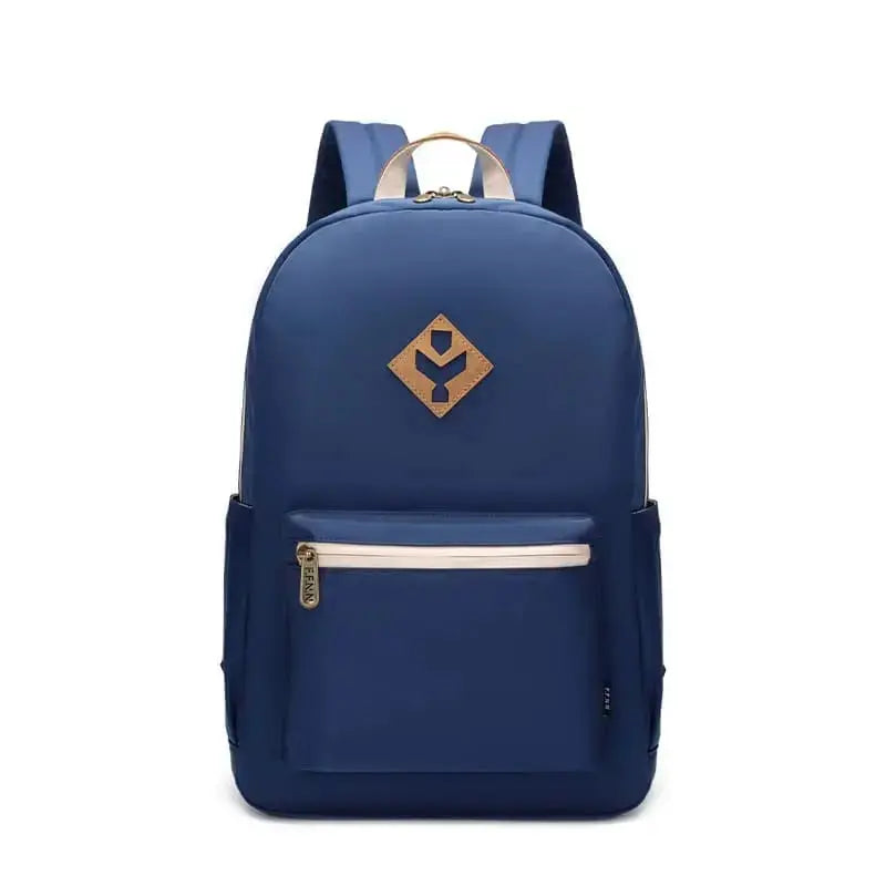 Lightweight nylon waterproof backpack for daily use-blue