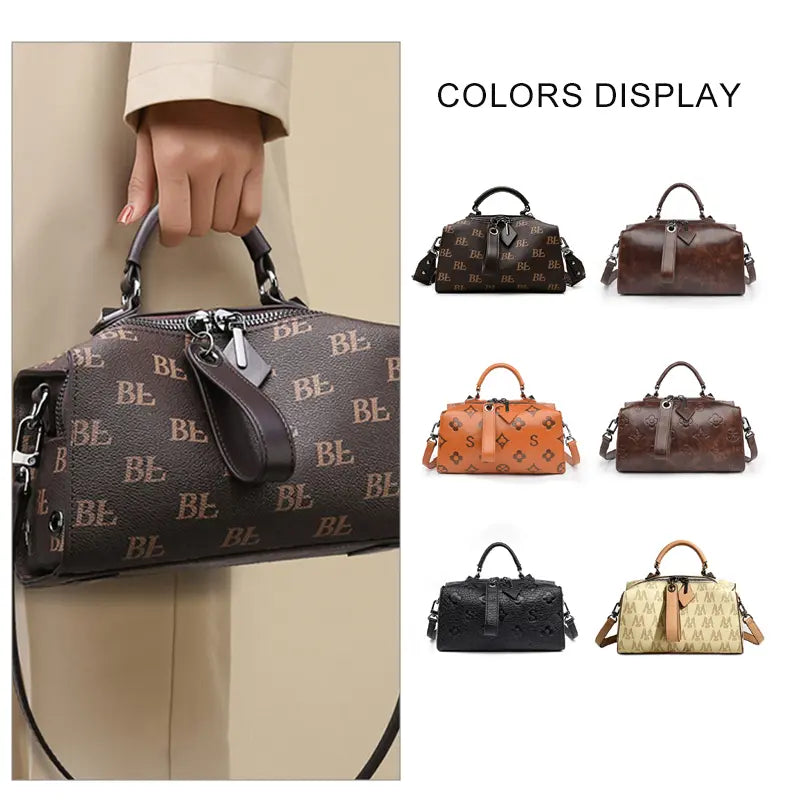 women's barrel handbag wholesale multiple angle view