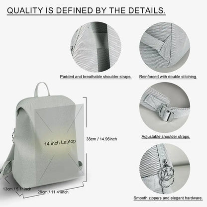 Women nylon backpack polyester lining soft texture