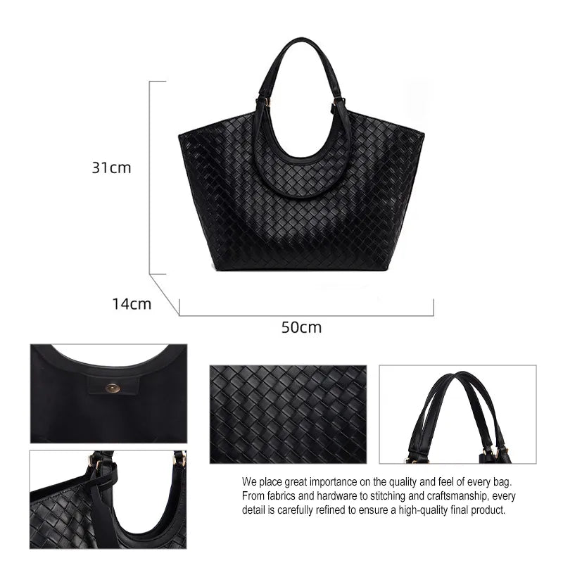 Woven tote bag product detail