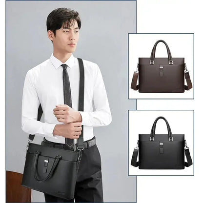 Messenger Bag Back View - Shows Back Panel and Strap Attachment