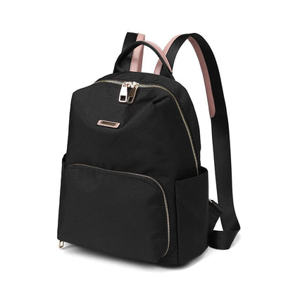 A Black Preppy style Oxford Backpack Women Casual Shoulder bag backpack